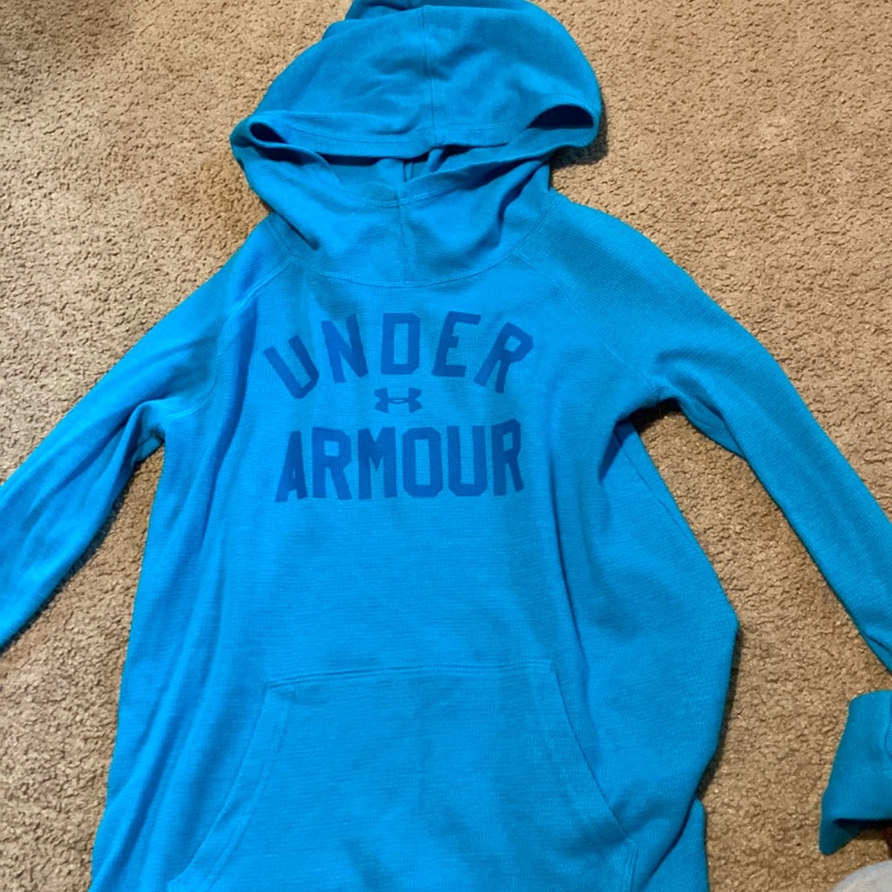 Blue hoodie